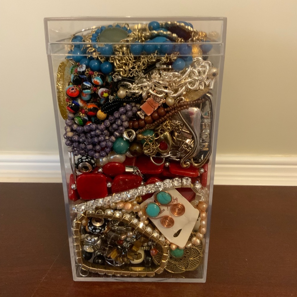 Vintage-Modern Jewelry Jar #AB 23